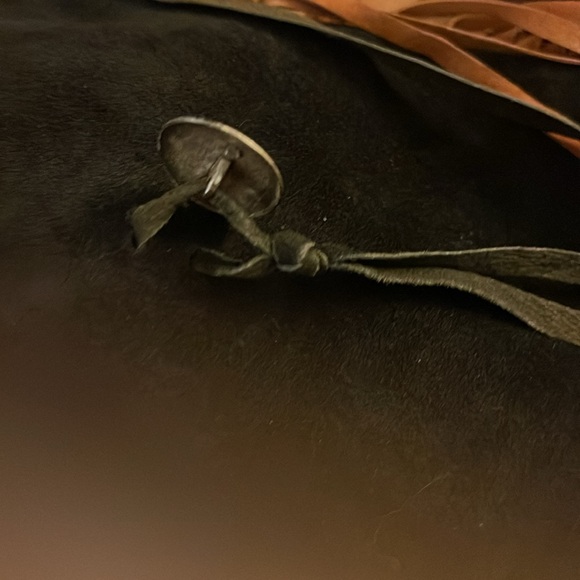 Boho suede calf skin/Leather fringe purse - Picture 7 of 8